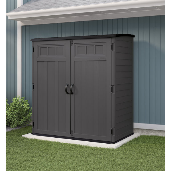 Suncast 6 ft. W x 4 ft. D Plastic Vertical Storage Shed & Reviews